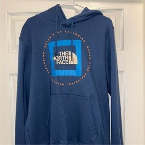 The North Face Navy Blue Hoodie with Logo